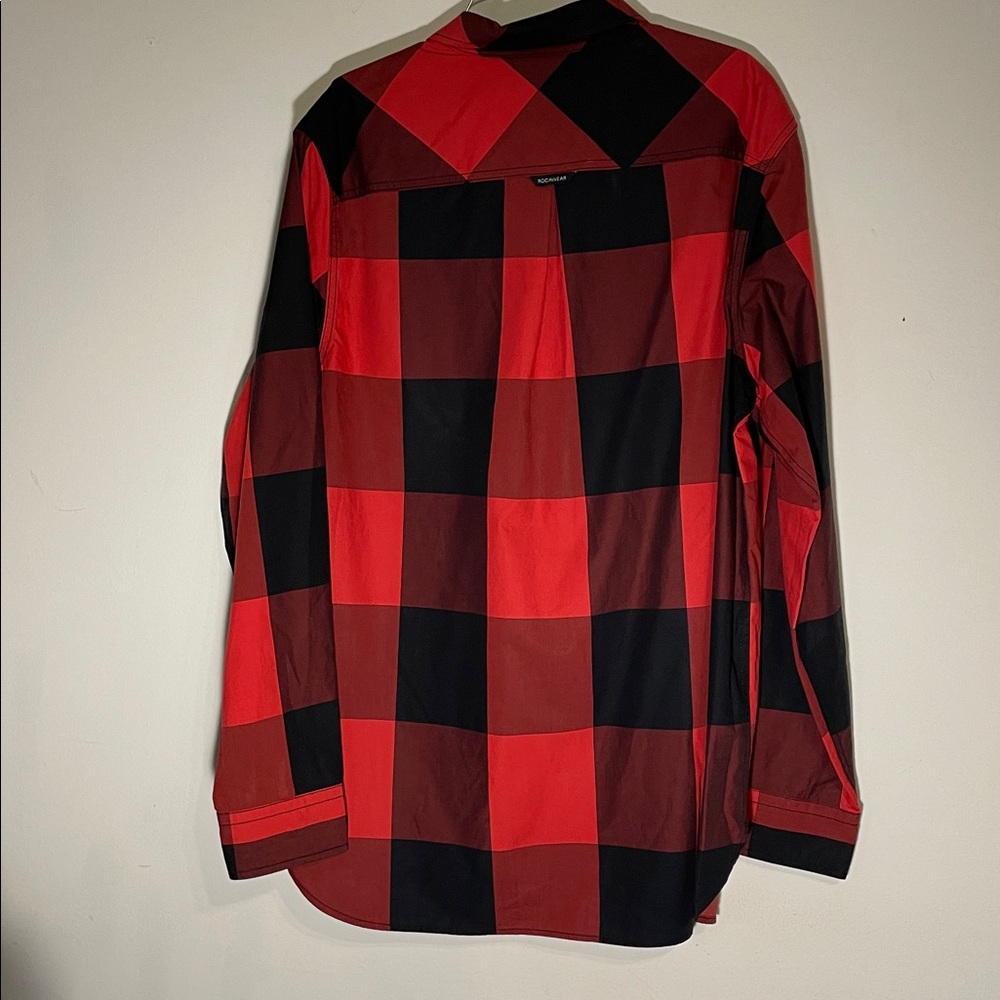 Rocawear Men's Button Down Classic Red and Black Shirt Size XL Plaid - Picture 4 of 5